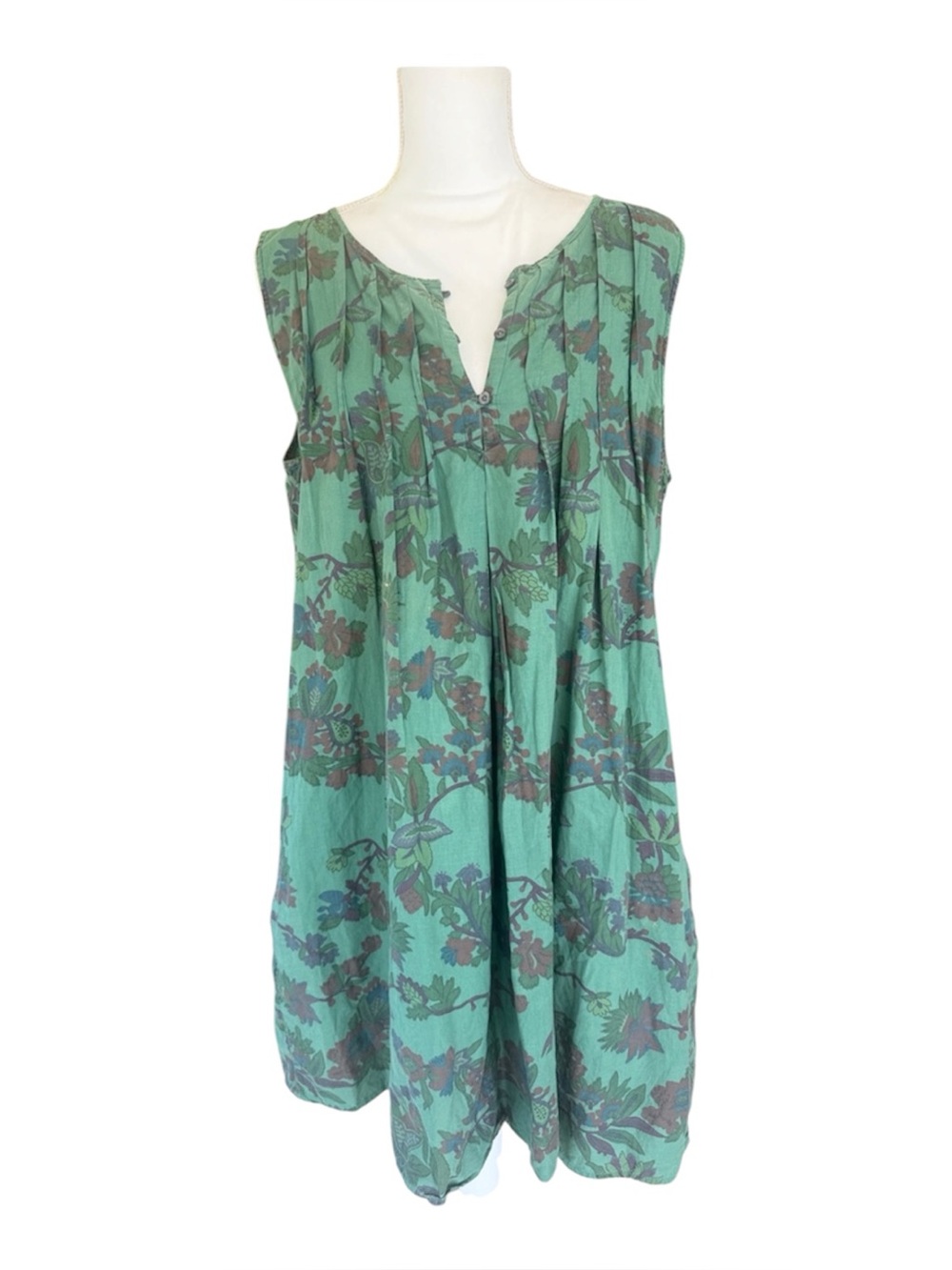 Old Navy Green Floral Midi Dress